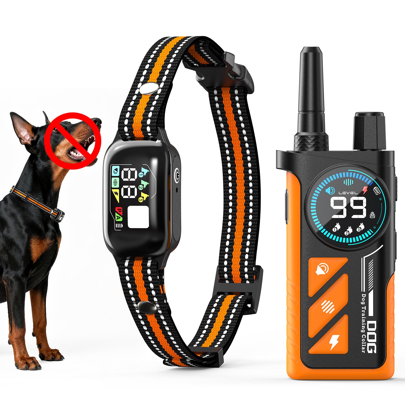 2-in-1 Bark Shock Collar 4500FT