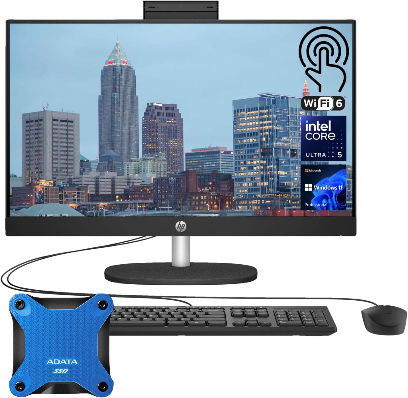 Amazon.com: HP 23.8 inch All-in-One Desktop PC, FHD Display, Intel Core ...