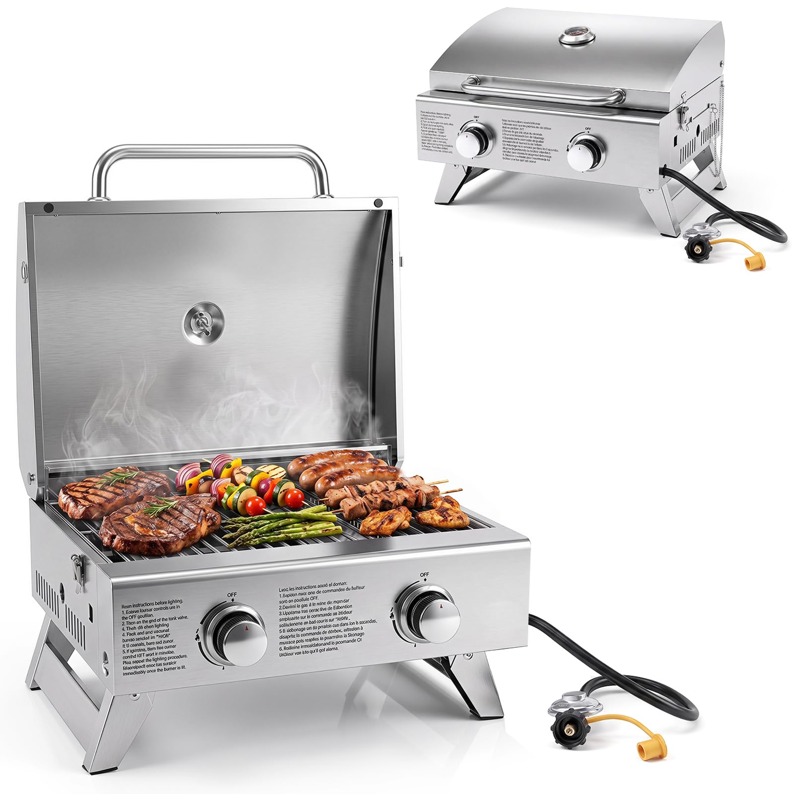 GIANTEX Portable Tabletop Propane Gas Grill