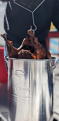 Miniatura 5 de King Kooker Kit de estante para pavos y gancho de elevación. Para usar con paquetes de freidora de pavo King Kooker Chrome