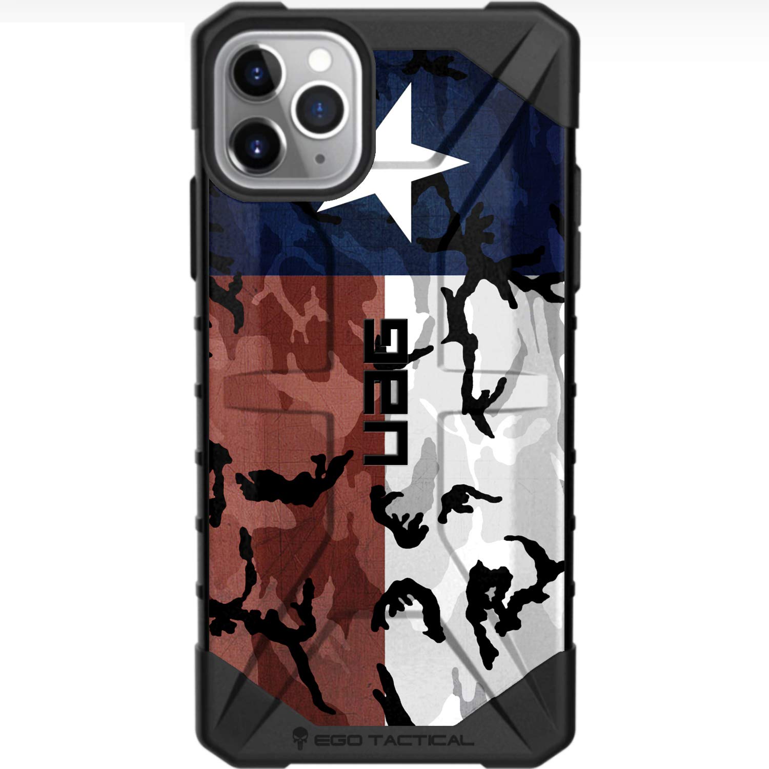 EGO TACTICAL 限定版 UAG アーバンアーマーギア iPhone 12 Pro MAX 6.7インチスクリーンケース テキサス州旗 迷彩柄