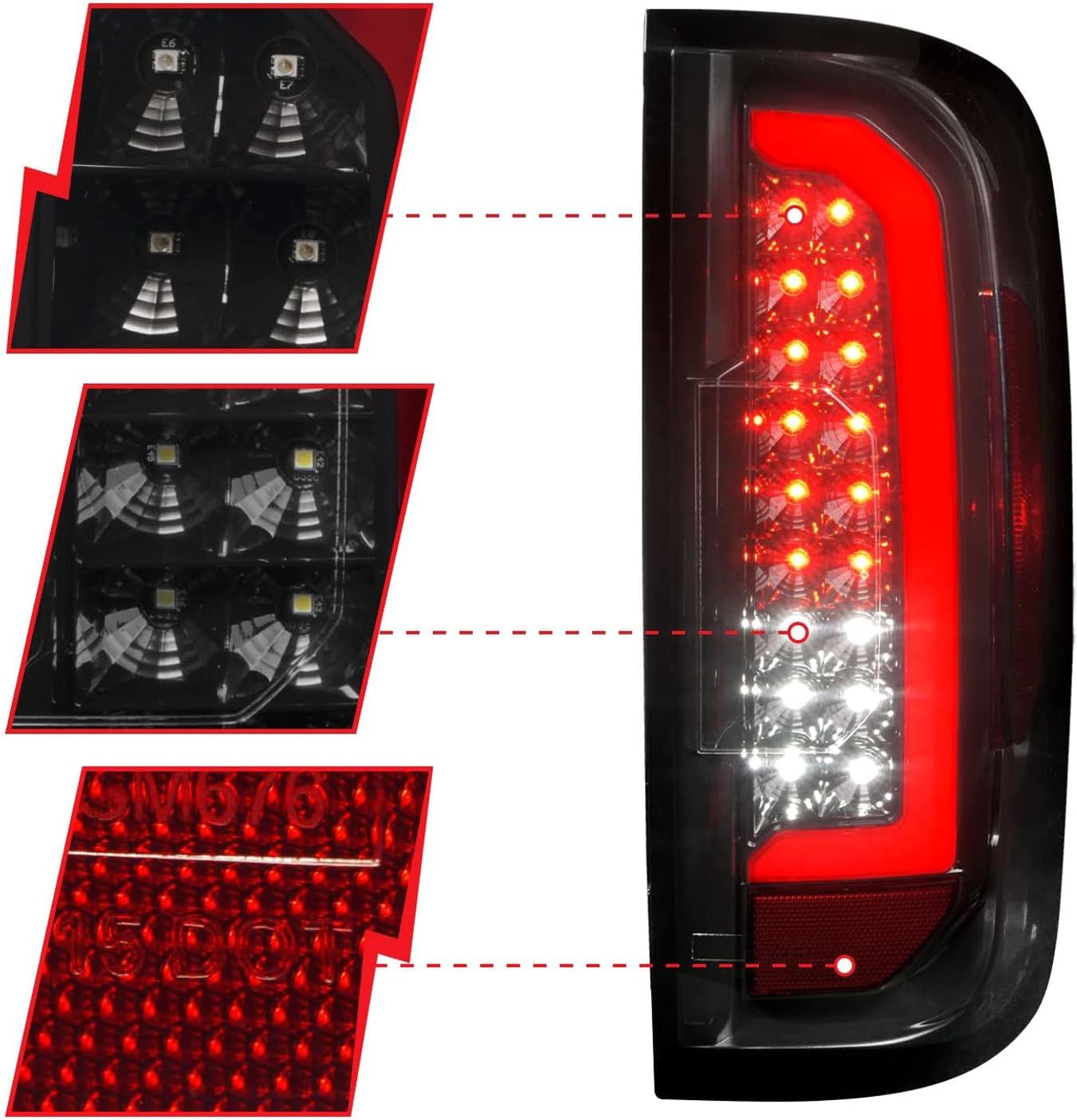 ANZO USA® - 311435 311435 Tail Light Assembly Fits 15-21 Canyon