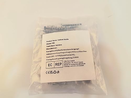 Miniatura 13 de Kalolary Paquete de 6 tiradores de gabinete con barra en T de 2 pulgadas, manijas de un solo agujero, pomos de cajón de cocina, manijas moleteadas,