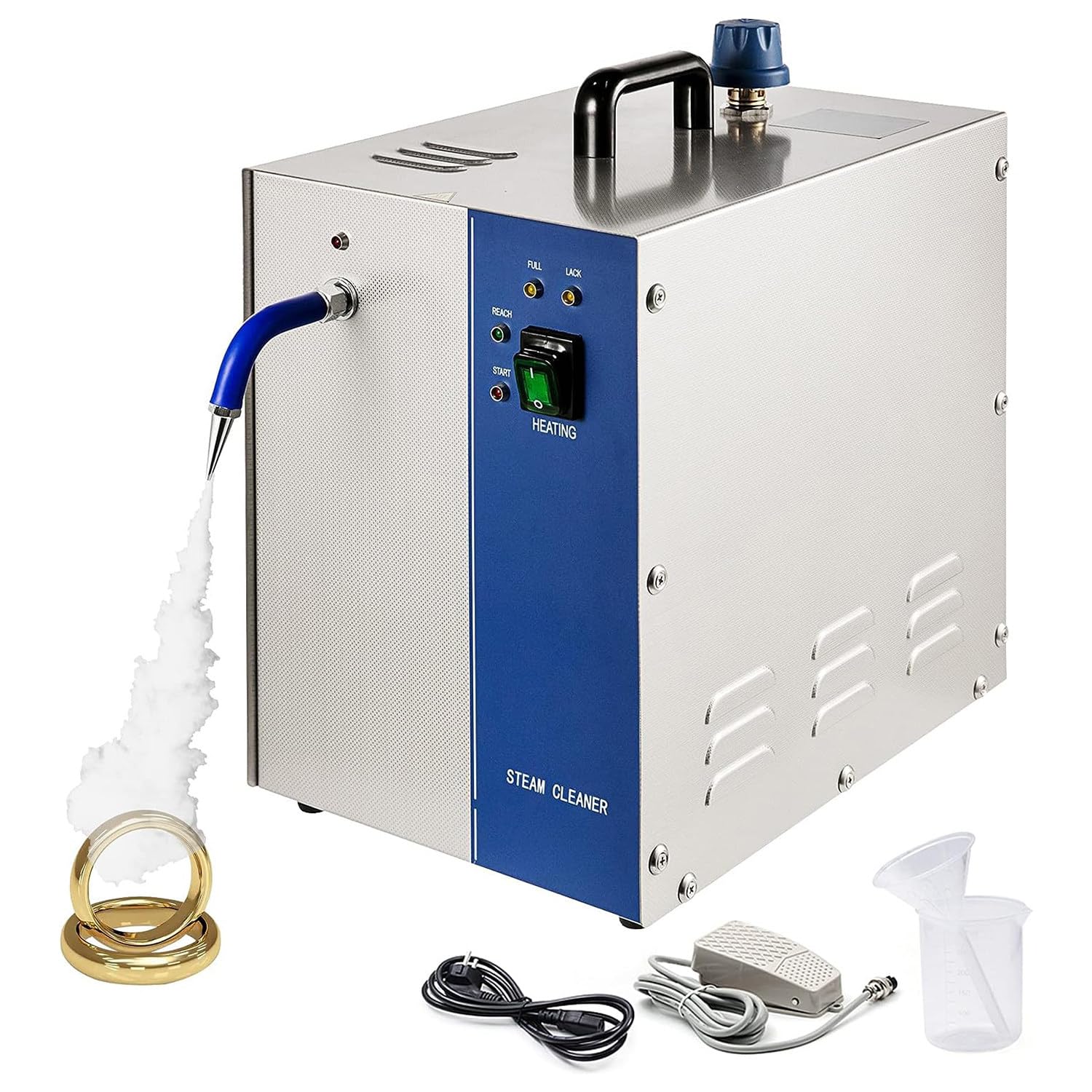 Jewellery Steam Cleaner Machine Professional Gem Steam Cleaner Machine Stainless Steel Steamer Cleaning Washer Equipment For Cleaning Jewelry