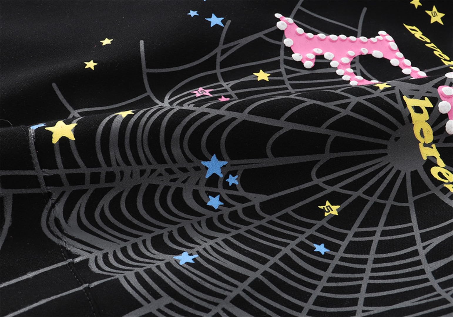 100% Algodón Sudadera con Capucha Spider para Hombre/Mujer Sudadera Worldwide con Estampado de Spider Sudadera Y2K Spider