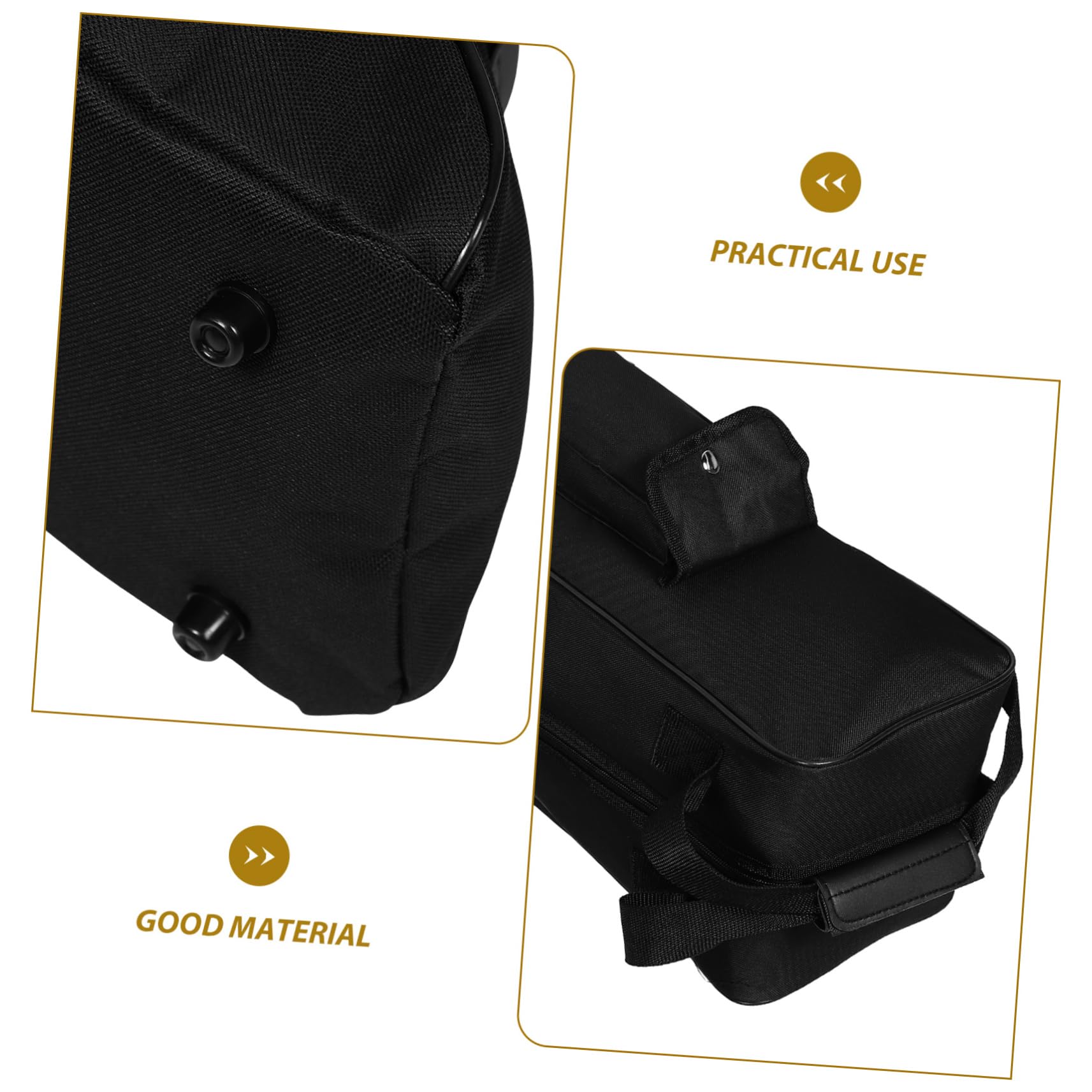 Alipis Borsa Porta Stivali da Equitazione Oxford, Nero, Tasca Frontale, Compatta e Portatile, per Escursioni e Competizioni