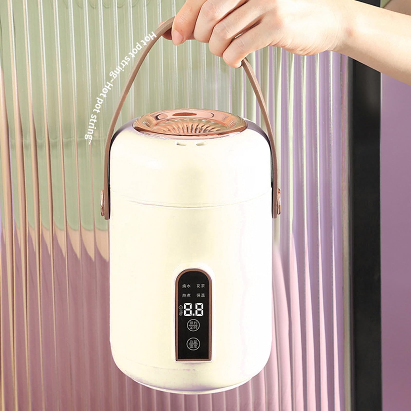 Mini cuiseur à riz – Faitout multifonction efficace avec fonction de réservation intelligente, idéal pour la soupe et le porridge