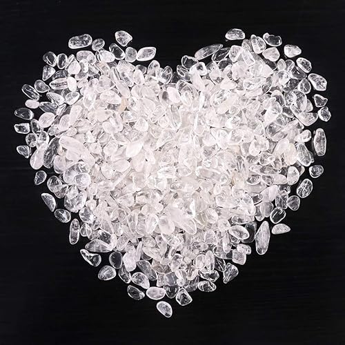 Miniatura 6 de Swpeet Rubí pequeño de cristal blanco de 1 libra en chips rodados de fucsita Piezas trituradas de piedra piedras de forma irregular 0.3-0.5 pulgadas