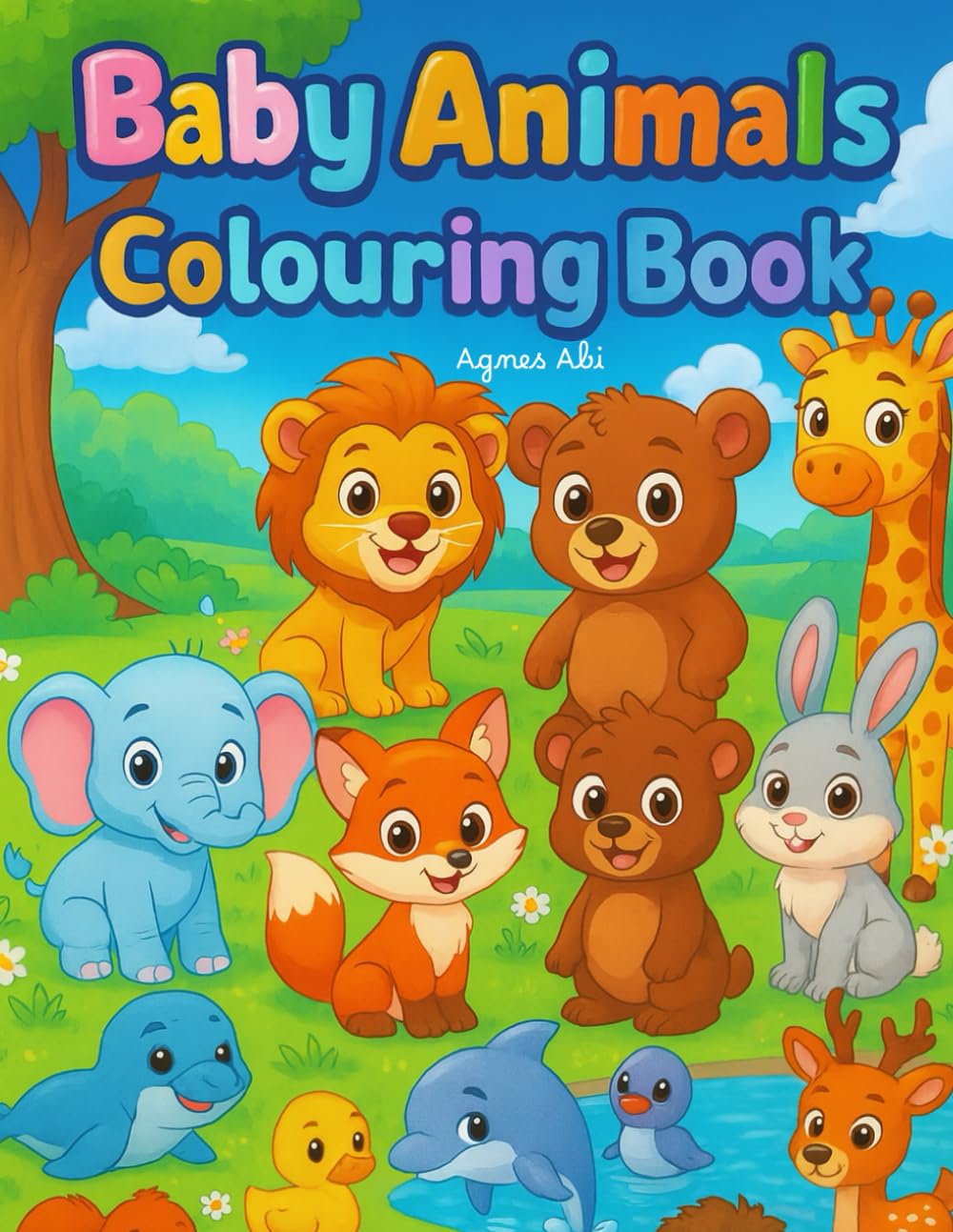 Baby Animals Colouring Book