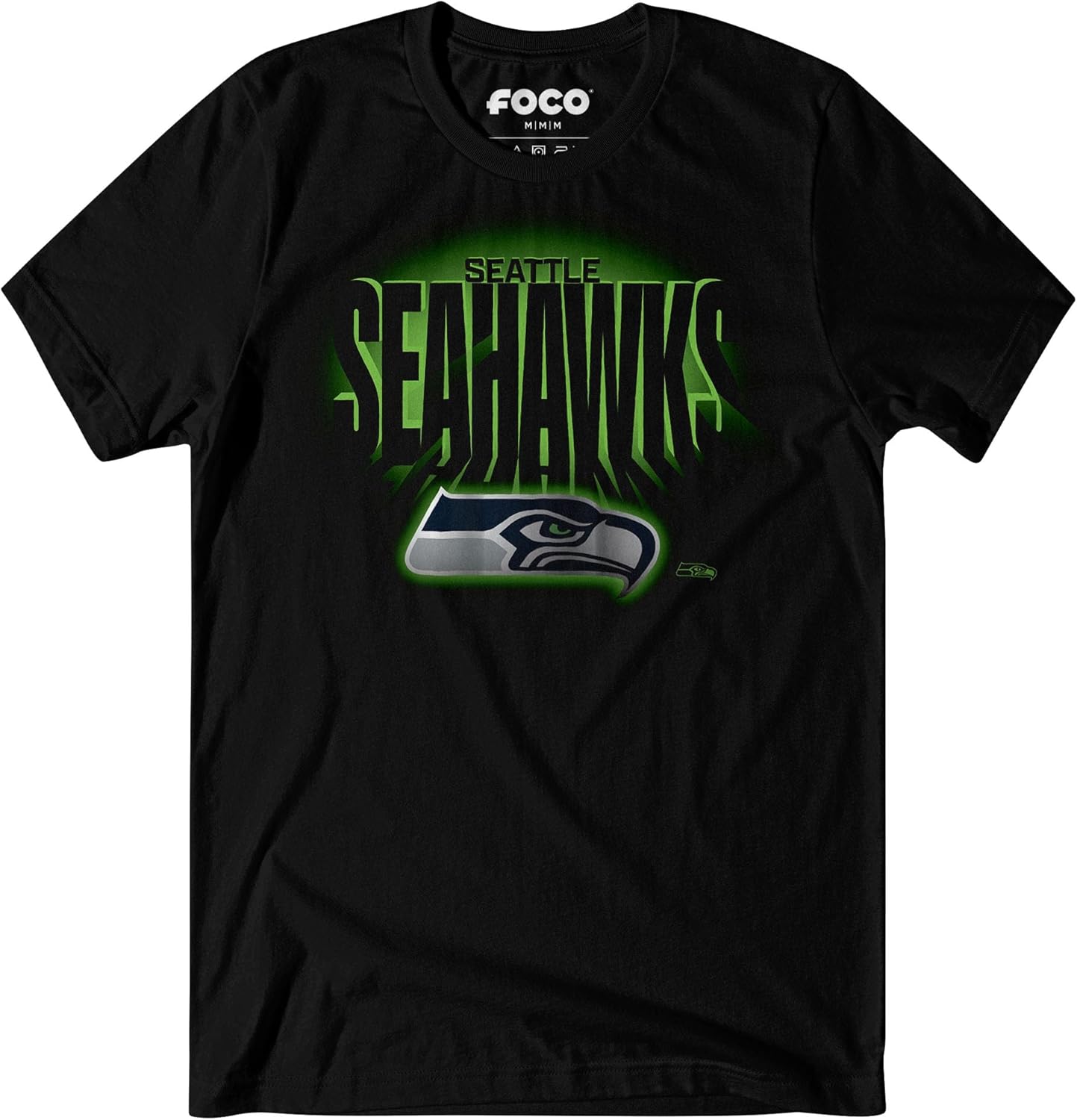 FOCO NFL Team Logo Floodlight Short Sleeve T-Shirt