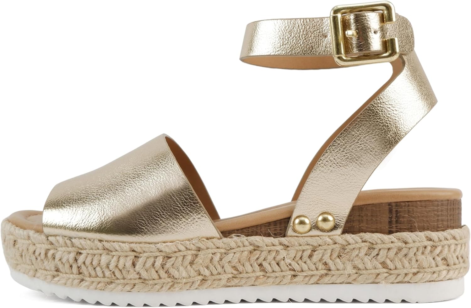 Soda Little Kids/Children/Girls Topic-IIS Espadrille Flatform Wedge Open Toe Sandals