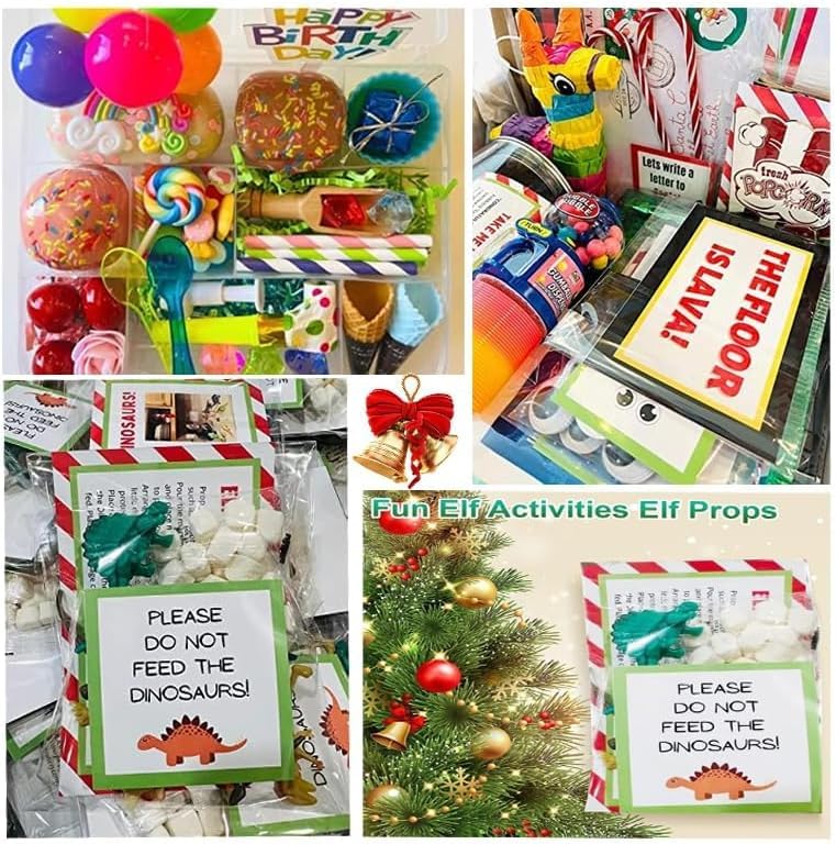 Kit de 24 días para elfo navideño, ideas para elfos, regreso del elfo Kit de 24 días para elfo navideño, ideas para elfos, regreso del elfo