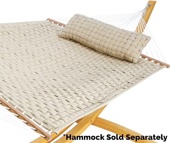 Hatteras Hammocks B-Weave-AB Soft Weave Hammock Pillow, Antique Beige