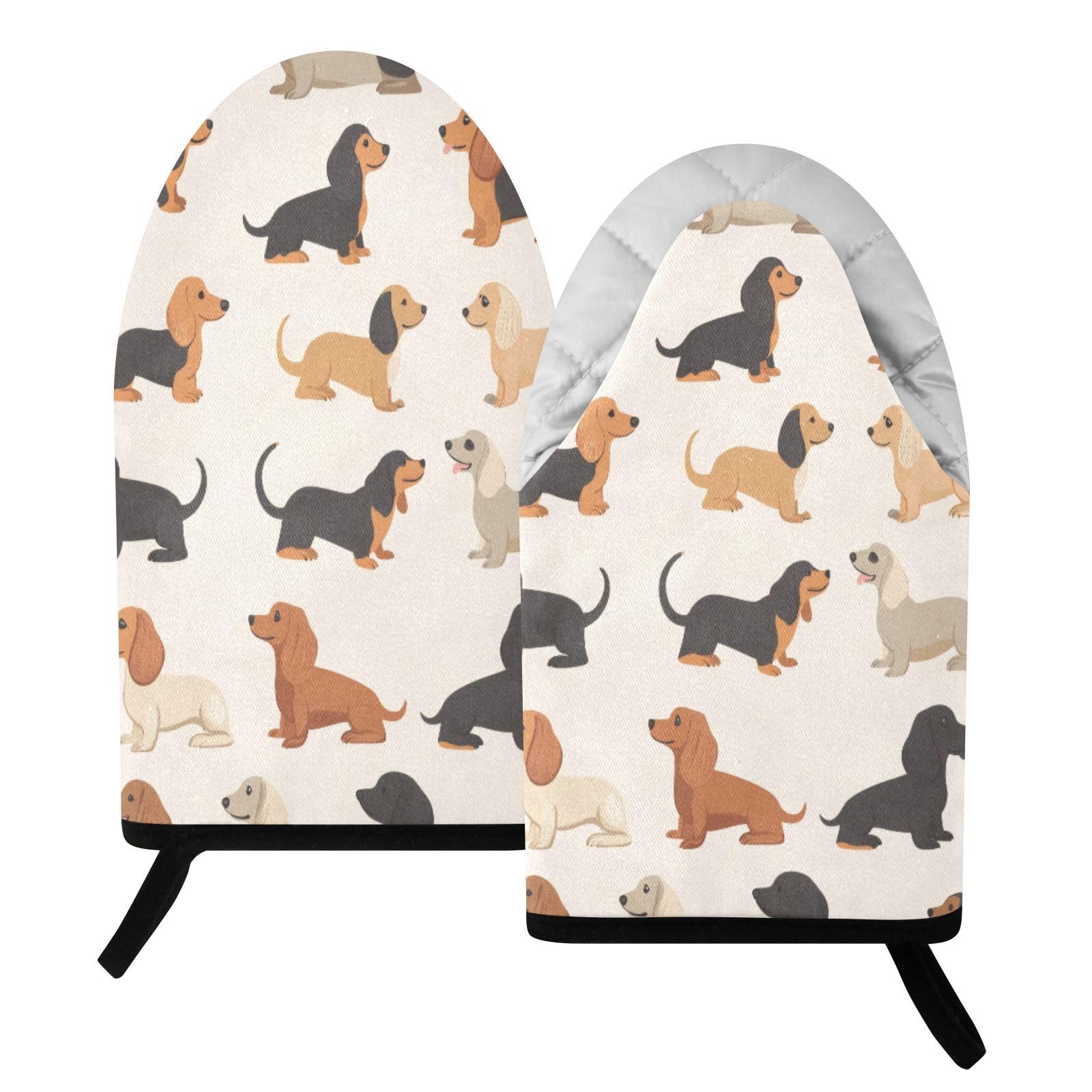 BURSTDDY Dogs Oven Mitt,Heat Resistant Kitchen Mitts for Cooking