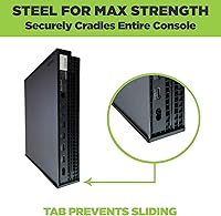 Vista 5 de HIDEit Mounts X1X Bundle, Wall Mounts for Xbox One X and Controllers, Steel Mounts for Xbox One X and Two Controller Mounts to Safely Store Your