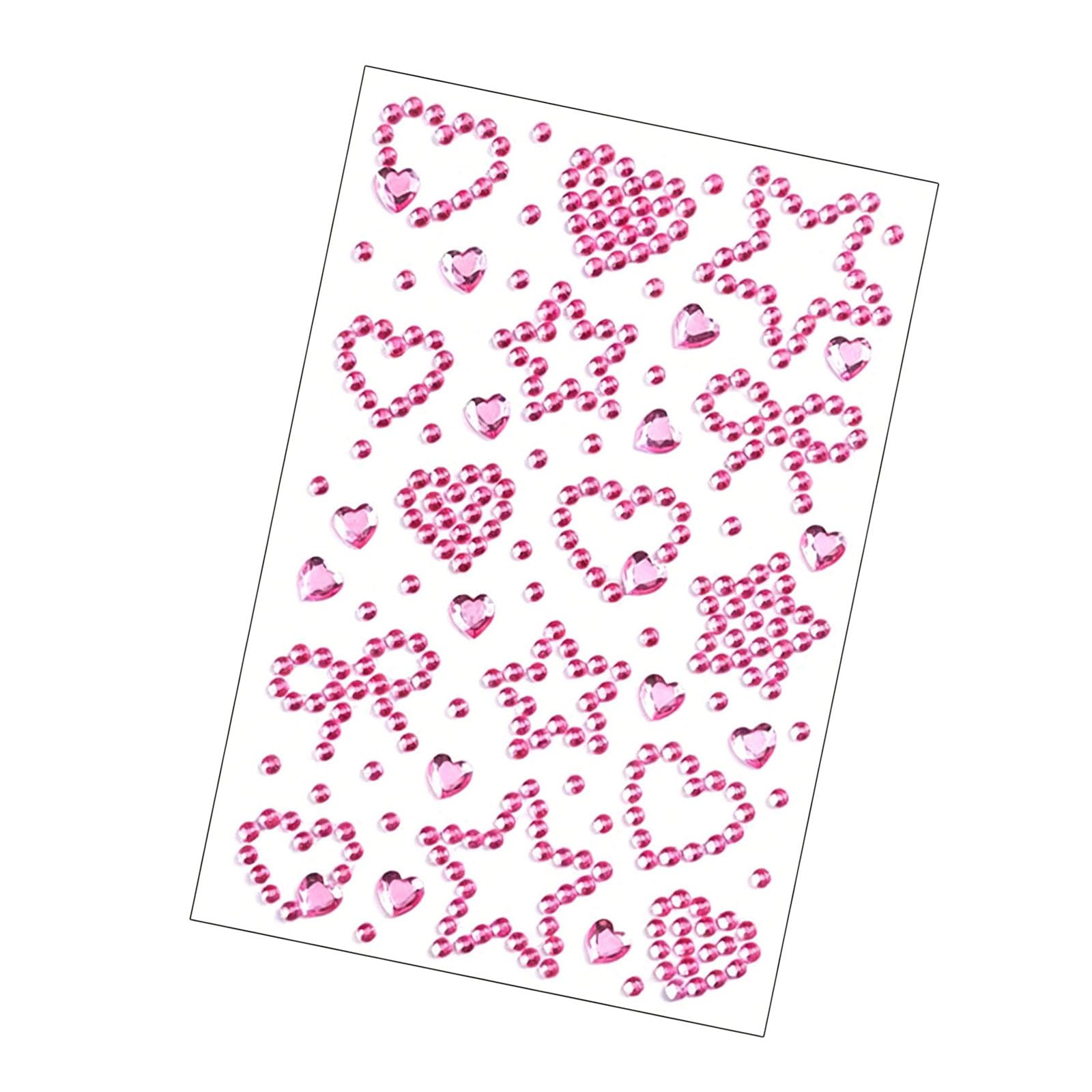 1 Sheet Adhesive Rhinestones Sticker for Makeup Festival Jewels Accessory Hair Gemming Sticker for Face Eye Stickers