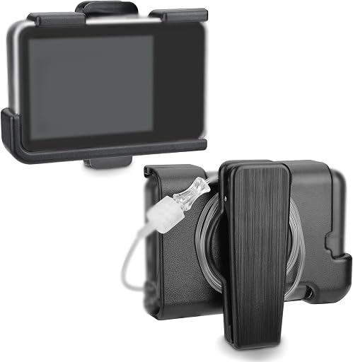 Insulin Pump Case with 360° Rotating Belt Clip, Fits Tandem Tslim X2 | Insulin Pump Holder Accessories, Fits t:Slim & t:Slim G4, Smooth & Comfortable, Safe & Convenient, Black