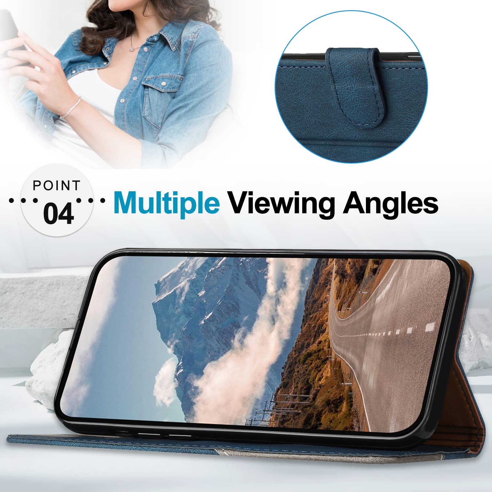 EuoDuo per Xiaomi Redmi Note 8T Cover in PU Pelle Custodia