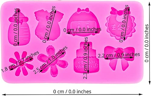 Miniatura 2 de Alimentador de enfermería 3D con falda para la cara del bebé, lazos de flores de sol, molde de silicona para chocolate, pasta de chicle de caramelo,