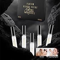 Vista 6 de Eau de Parfum - 5 fragancias de larga duración de 0.2 fl oz, juego de regalo de perfume blanco de lujo, 5 aromas únicos y duraderos para cada estado