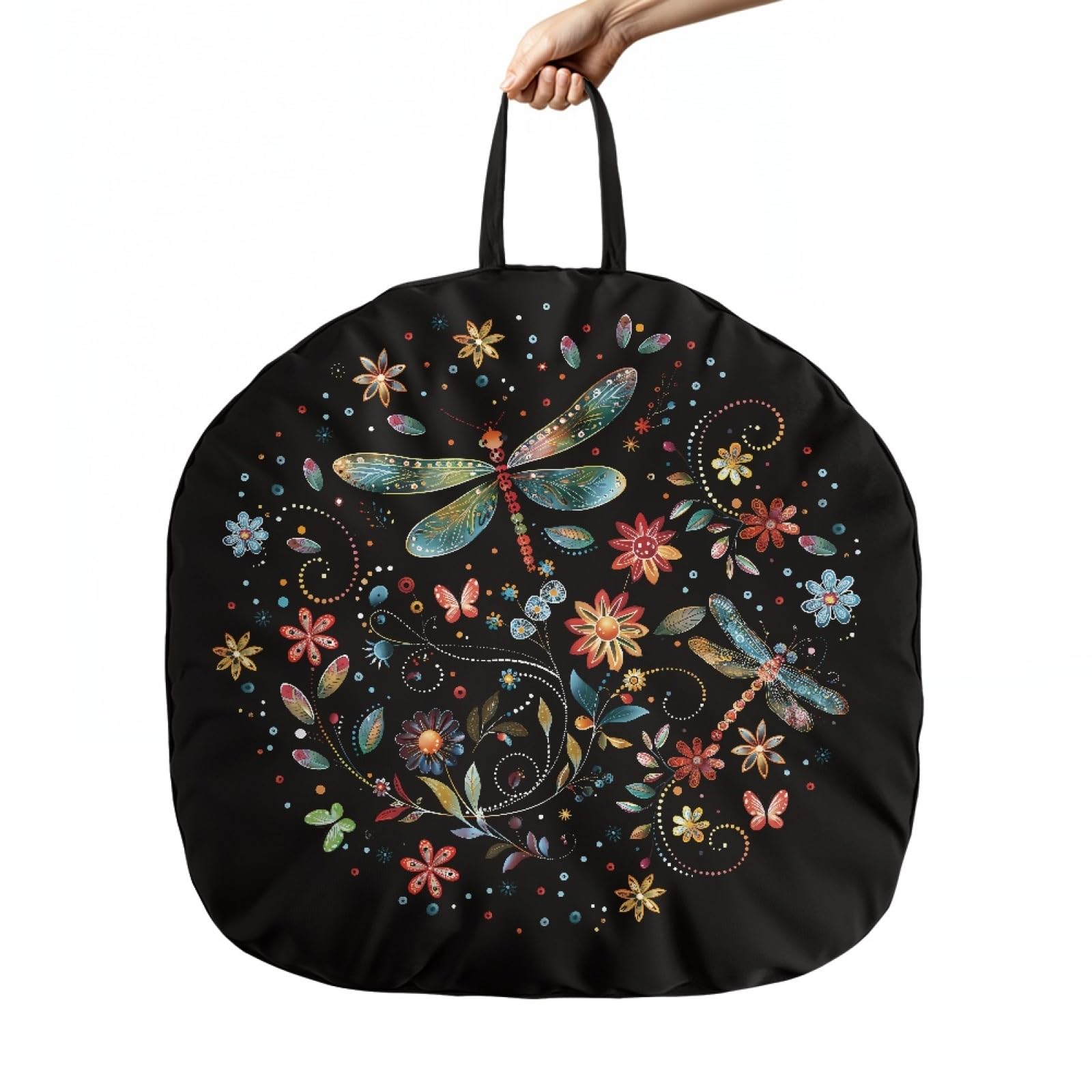 NETILGEN Dragonfly Floral Baby Lounger Pillow Cover,Breathable & Ultra Soft Lounger Slipcover Boys Girls,Lounger Removable Slipcover for Newborn,Infant Lounger Snugly Fit Baby Lounger-24