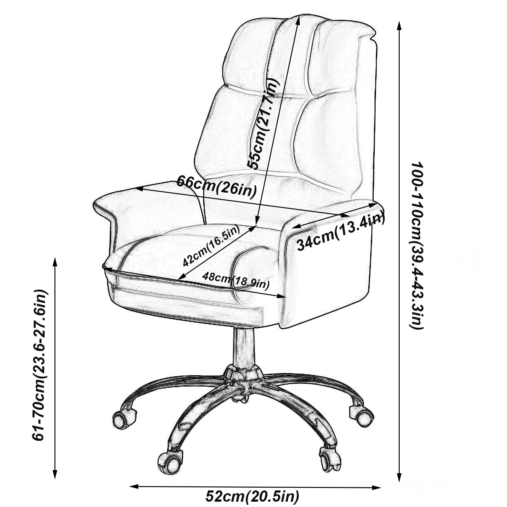 MELOKEA Sedia Ufficio XXL – Sedia da Gioco Computer 200kg in Pelle PU | Seduta Larga 59cm Alta Elasticità, Schienale Alto Ergonomico, Supporto Lombare Regolabile