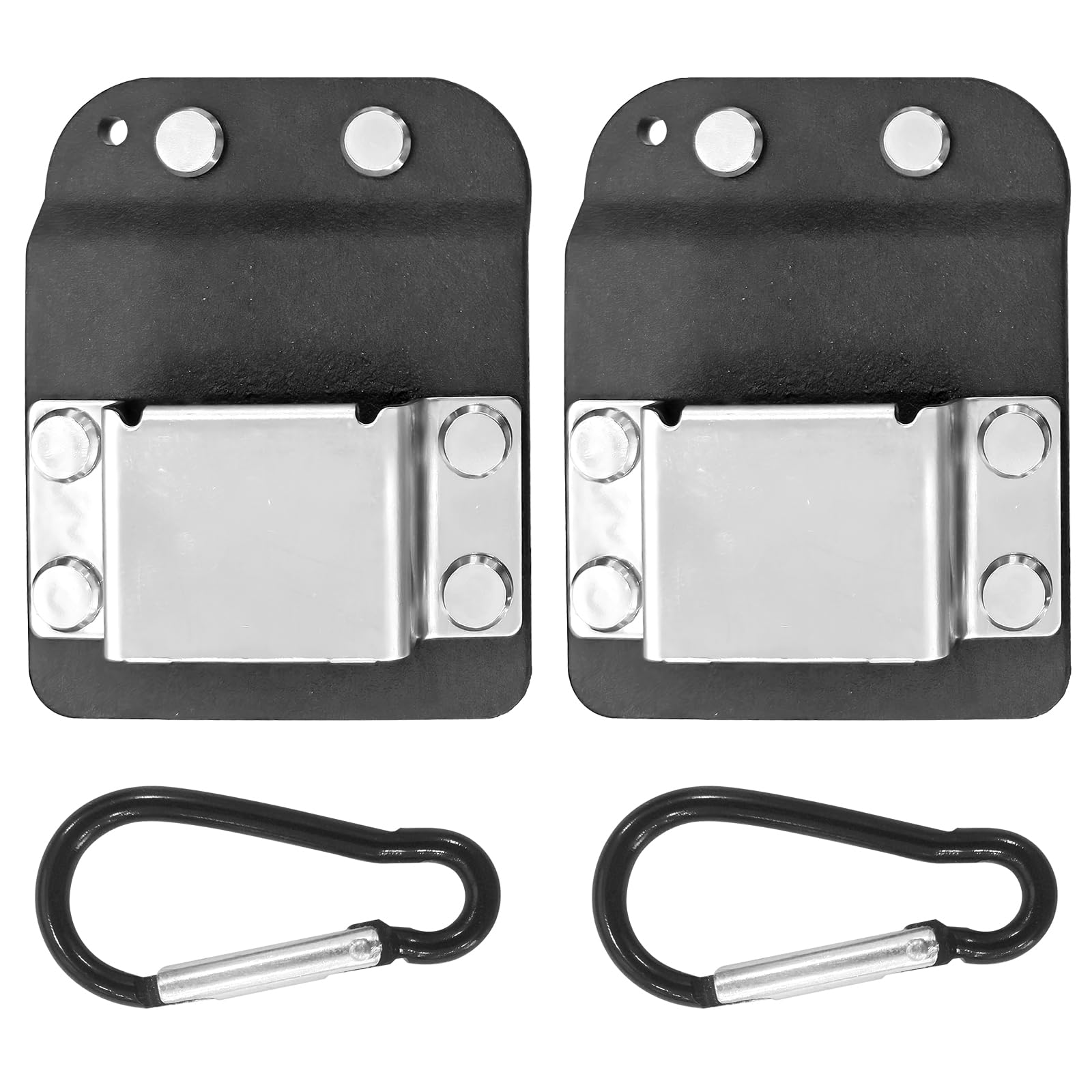 4Pcs Drill Holder for Tool Belt with Carabiners, Fits Up to 2" Belts, Drill Belt Clip Holster Compatible with Impact Driver and Nailers