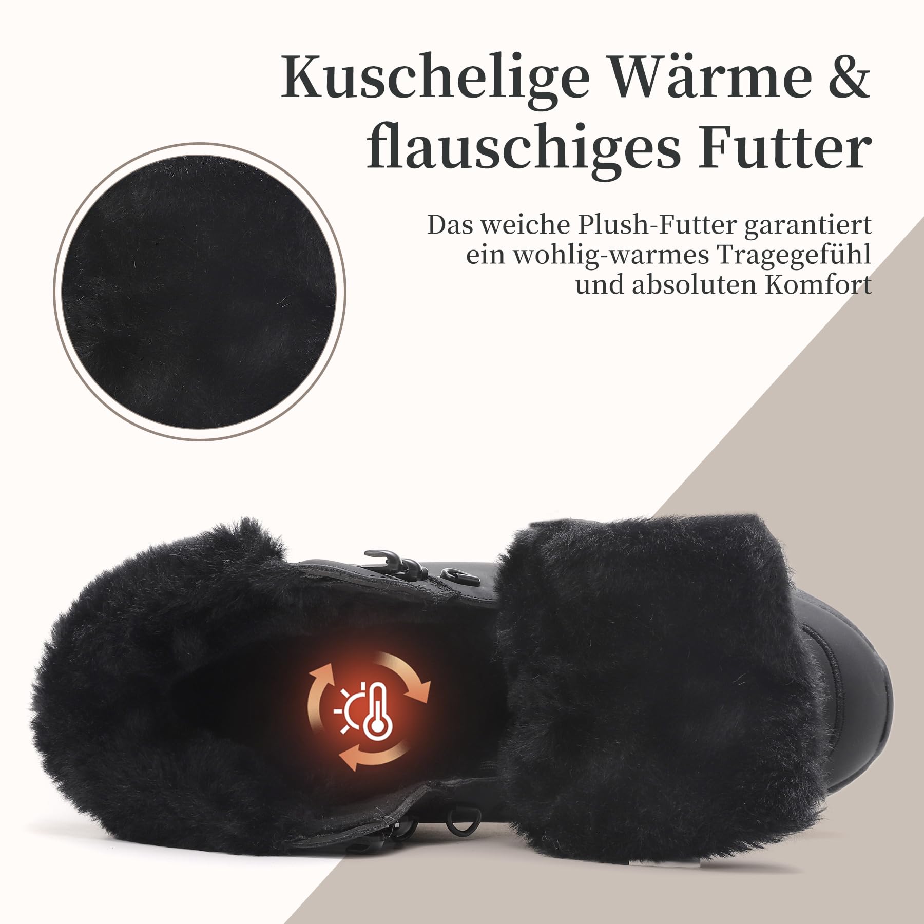 Damskie buty zimowe, ciepłe buty śniegowe, outdoorowe, trekkingowe, trekkingowe