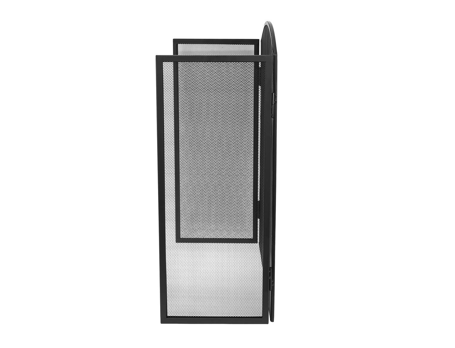 Parascintille a 3 lati per camino, di colore nero 8787