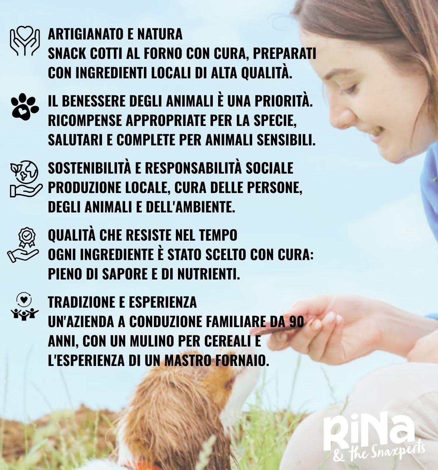RiNa Trecce di salmone Snack di pesce per cani, snack da masticare con
