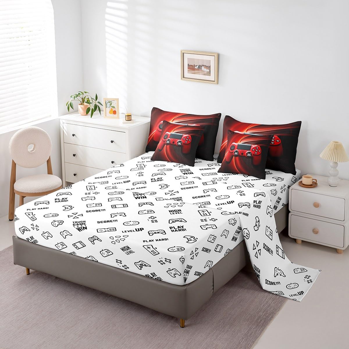 Feelyou Gamepad Bedding Set Twin Size 7 Pieces for Boys Teens image 4