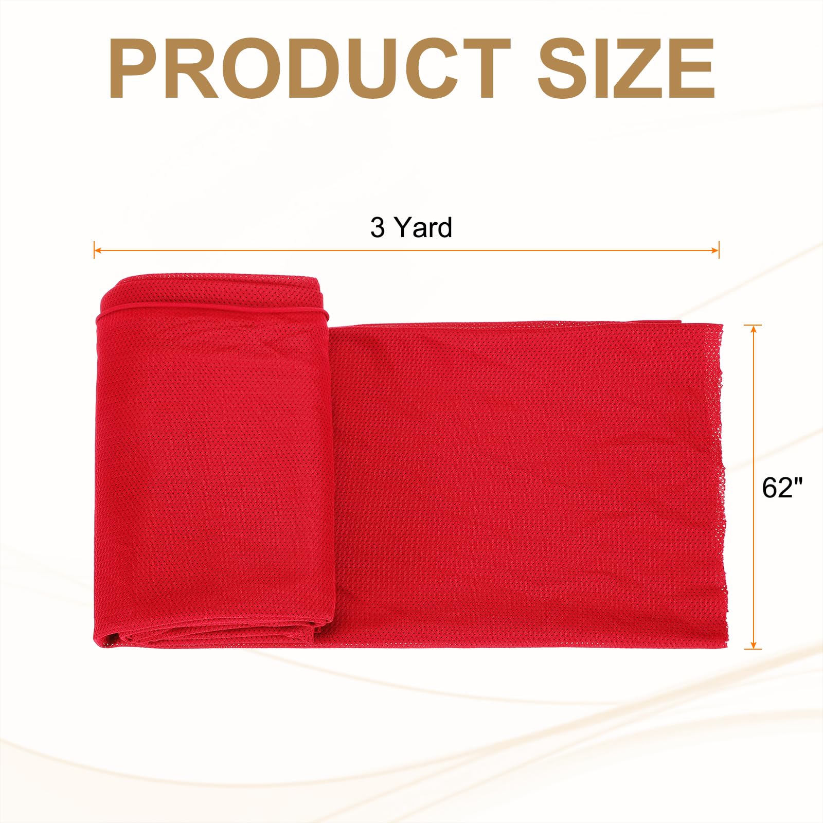 PATIKIL 62 Inch Wide Mesh Fabric Slightly Stretchy for Sewing Backpack Pocket and Straps Netting Clothes, Netting Bags - Image 2