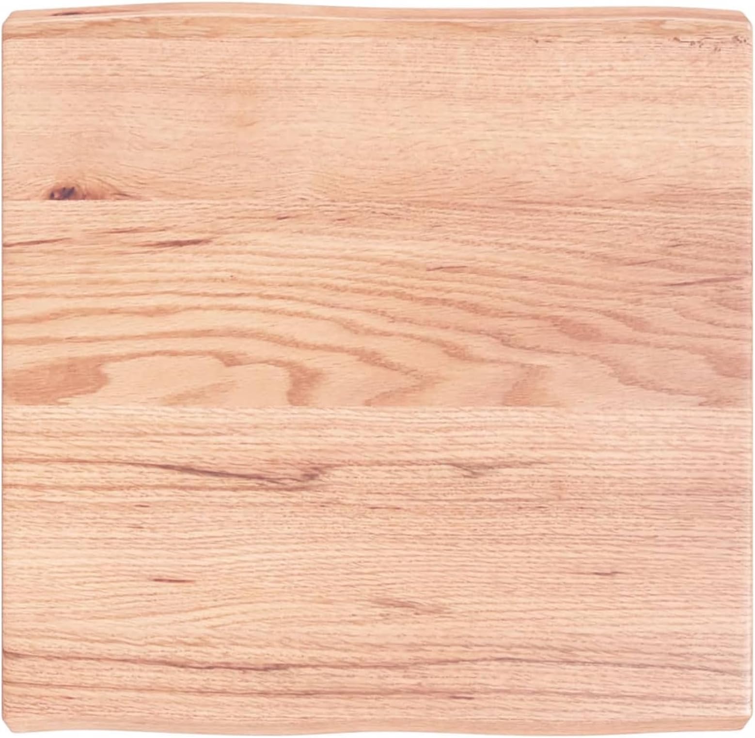 Gecheer Desk Top Wooden Tabletop Solid Wood Oak Work Tabletop Desktop Countertop Light Brown Work Surface 60x60x6 cm Treated Solid Wood Oak Table Tops