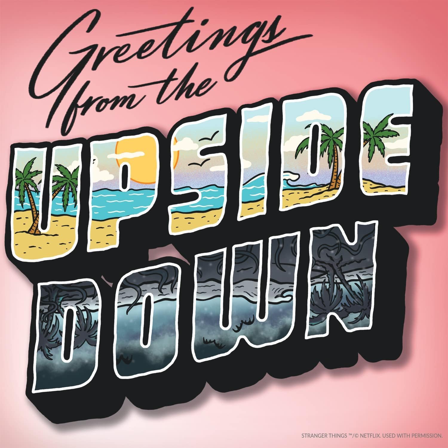 Buffalo Games - Stranger Things - Greetings from The Upside Down - 300 Piece Jigsaw Puzzle for Adults -Challenging Puzzle Perfect for Game Nights - Finished Size is 21.25 x 15.00