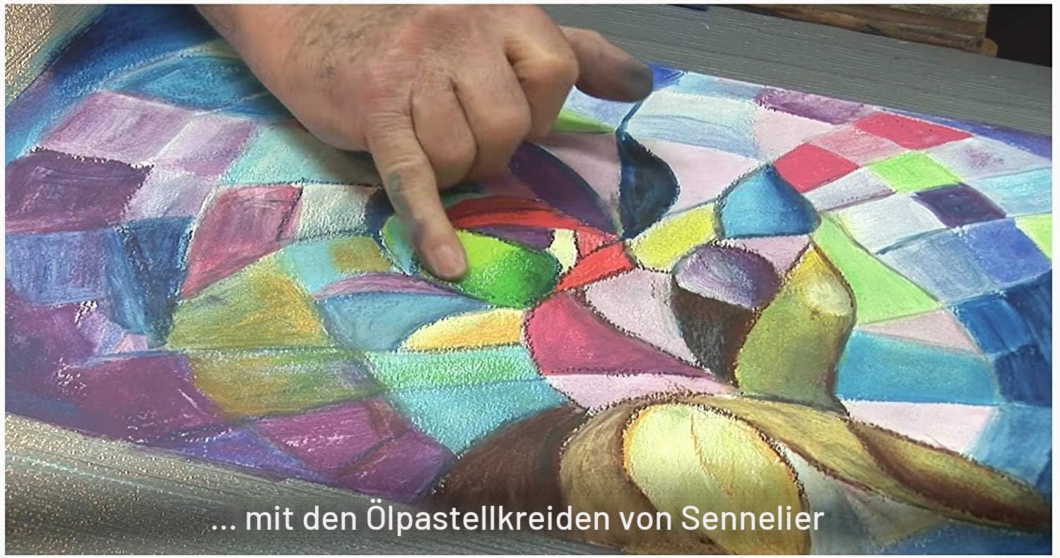 Sennelier Ölpastellkreiden, 12 Farben