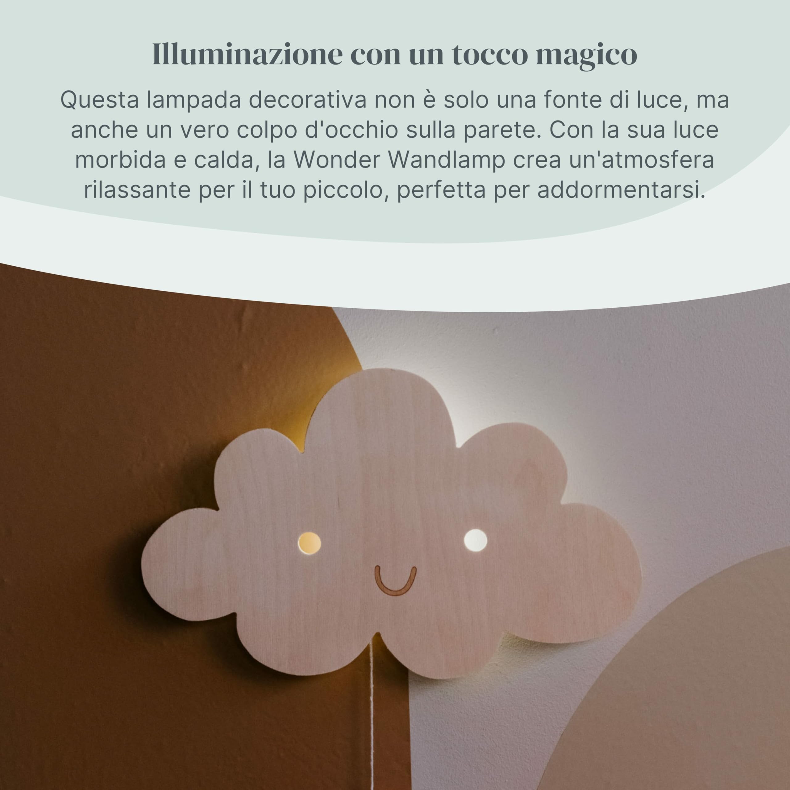 Baby's Only - Lampada da parete giraffa Wonder - Brown - 42x29 cm