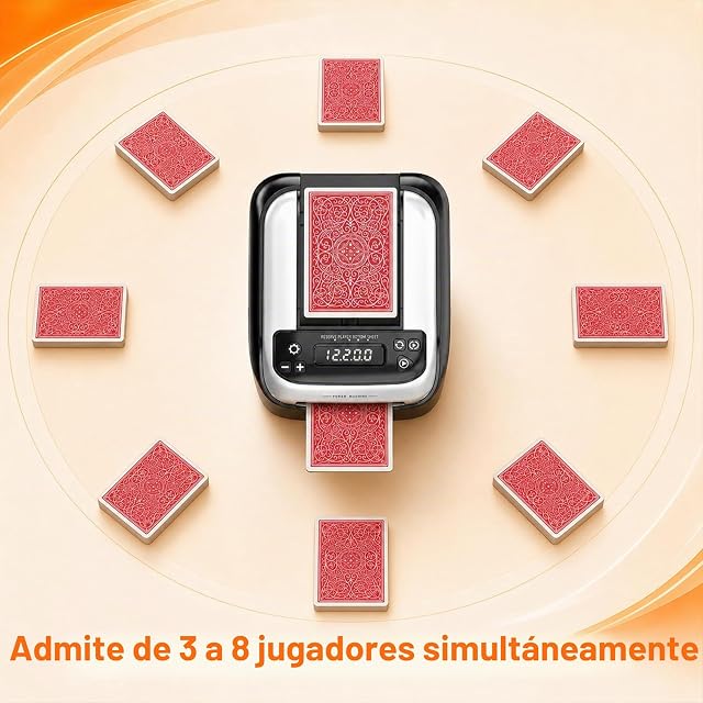 Foto 2 de 6 de Repartidor automático de Cartas, Mezclador y repartidor 2 en 1, Giratorio 360°
