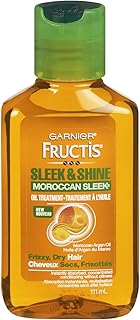 Garnier Sleek and Shine Moroccan Sleek Oil Treatment for Frizzy Dry Unmanageable Hair, 3.75 Fluid Ounce