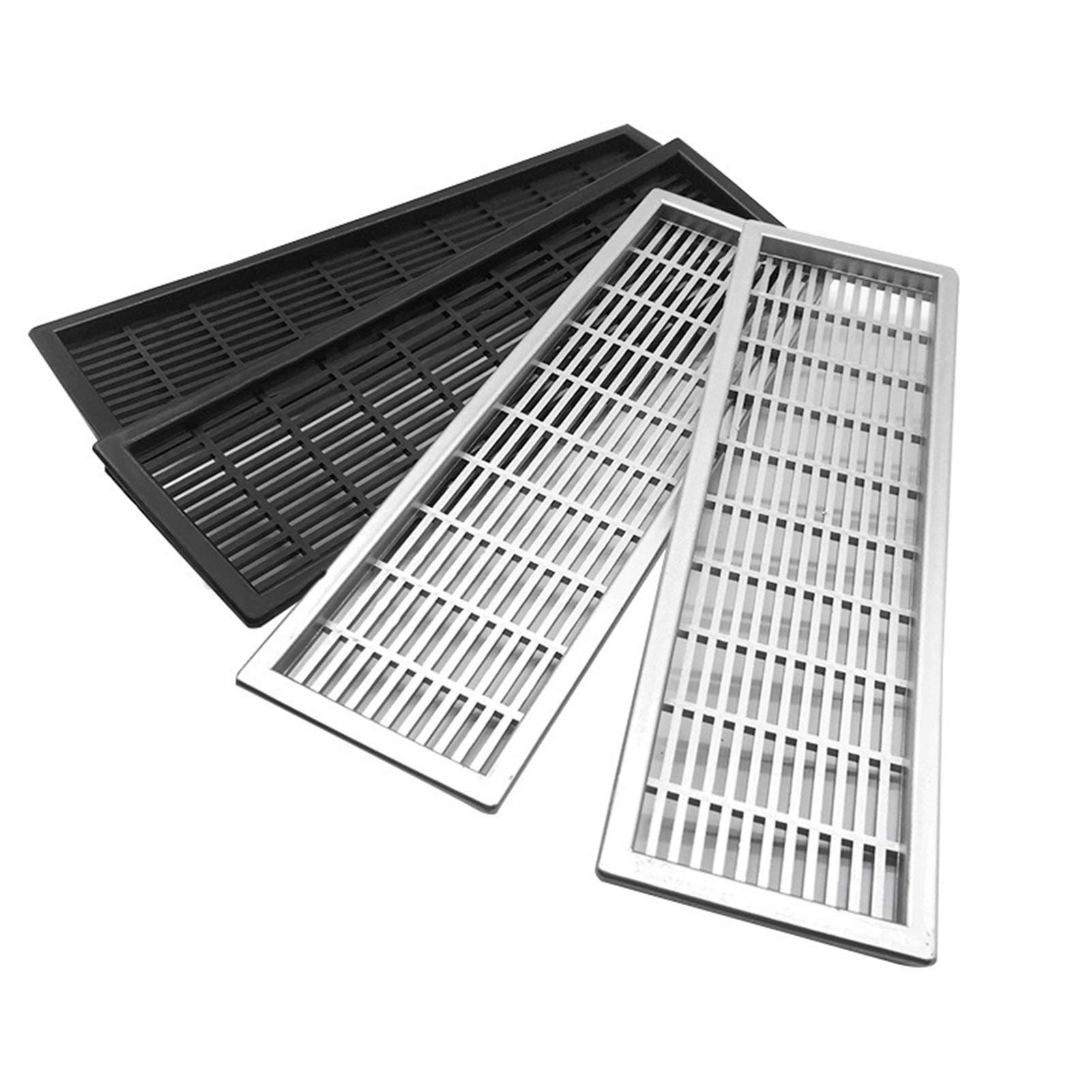 Griglia di ventilazione a parete in plastica | Scenario di utilizzo multicolore: ventilazione dell'armadio dell'armadio dell'armadio dell'armadio(Silver)