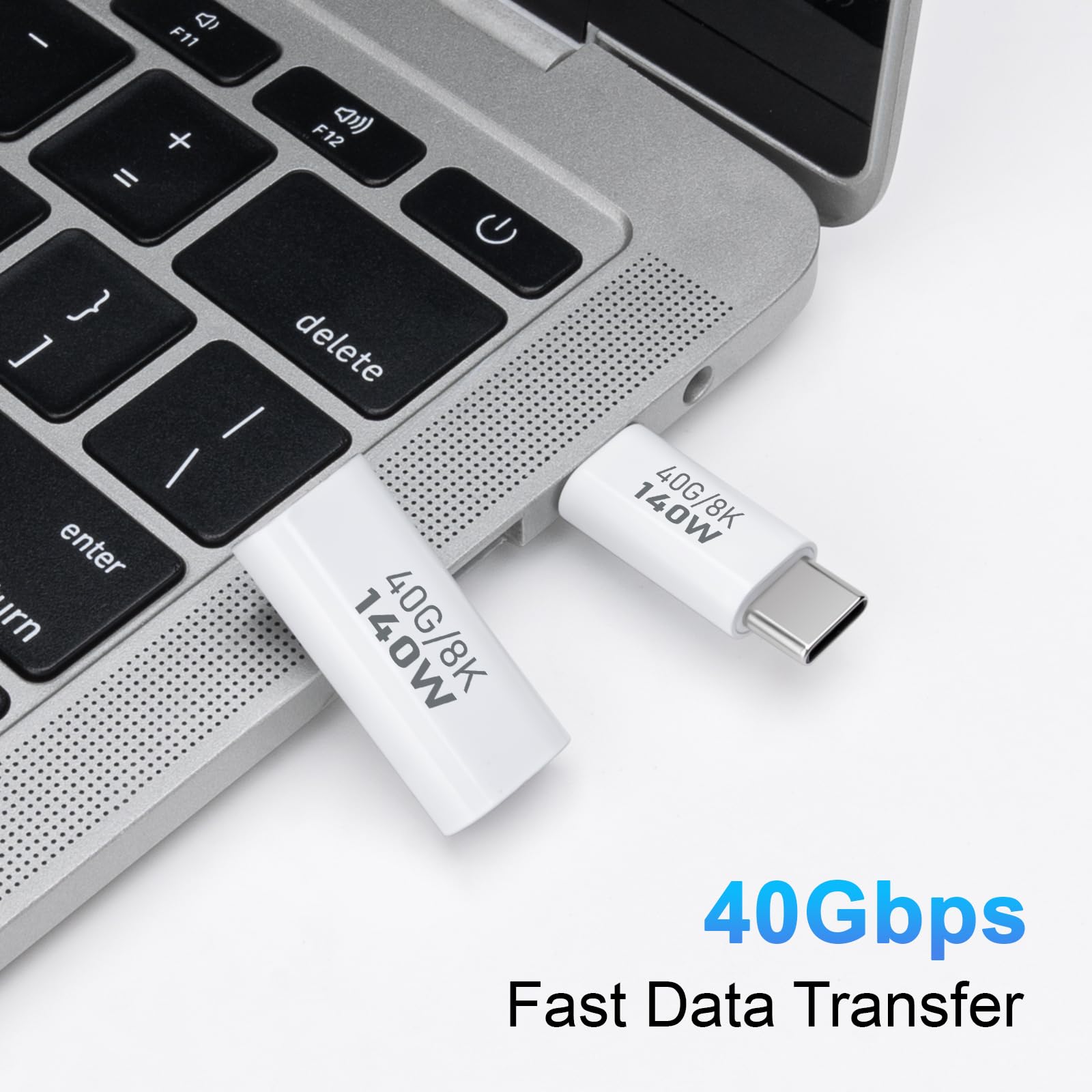 NNBILI PD140W USB C Hembra A Macho Adaptador PD 3.1 Thunderbolt 3 40Gbps Transferencia De Datos 8K @ 60Hz Conector De Extensión Para MacBook - AliExprs