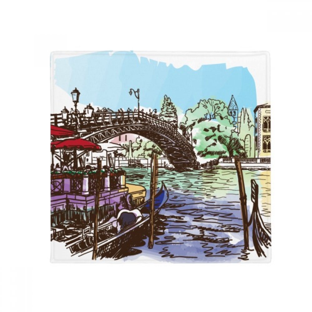 Tapis animaux Venise Italie antidérapant multicolore 50x50 cm