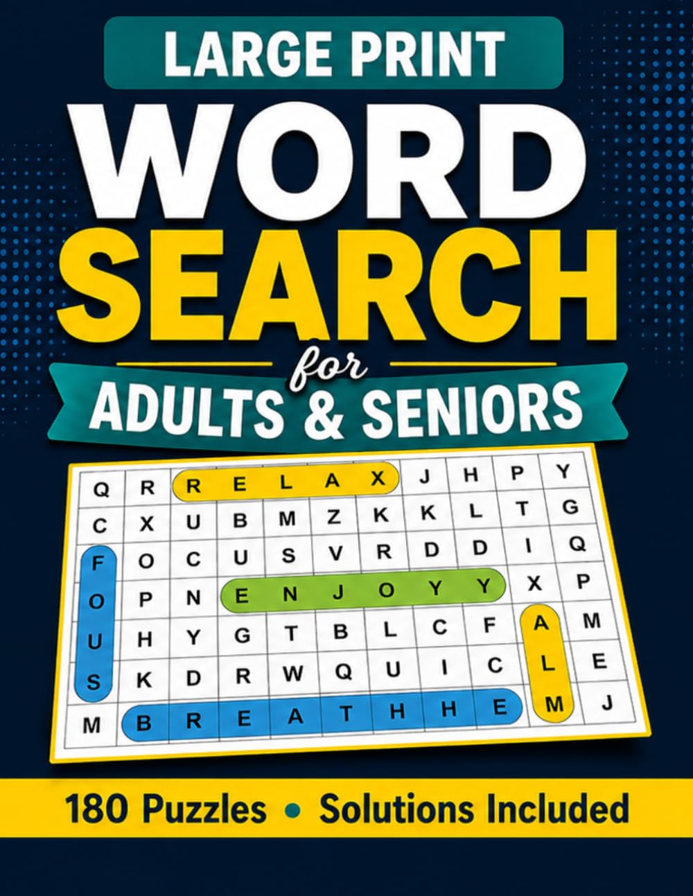 Large Print Word Search for Adults & Seniors