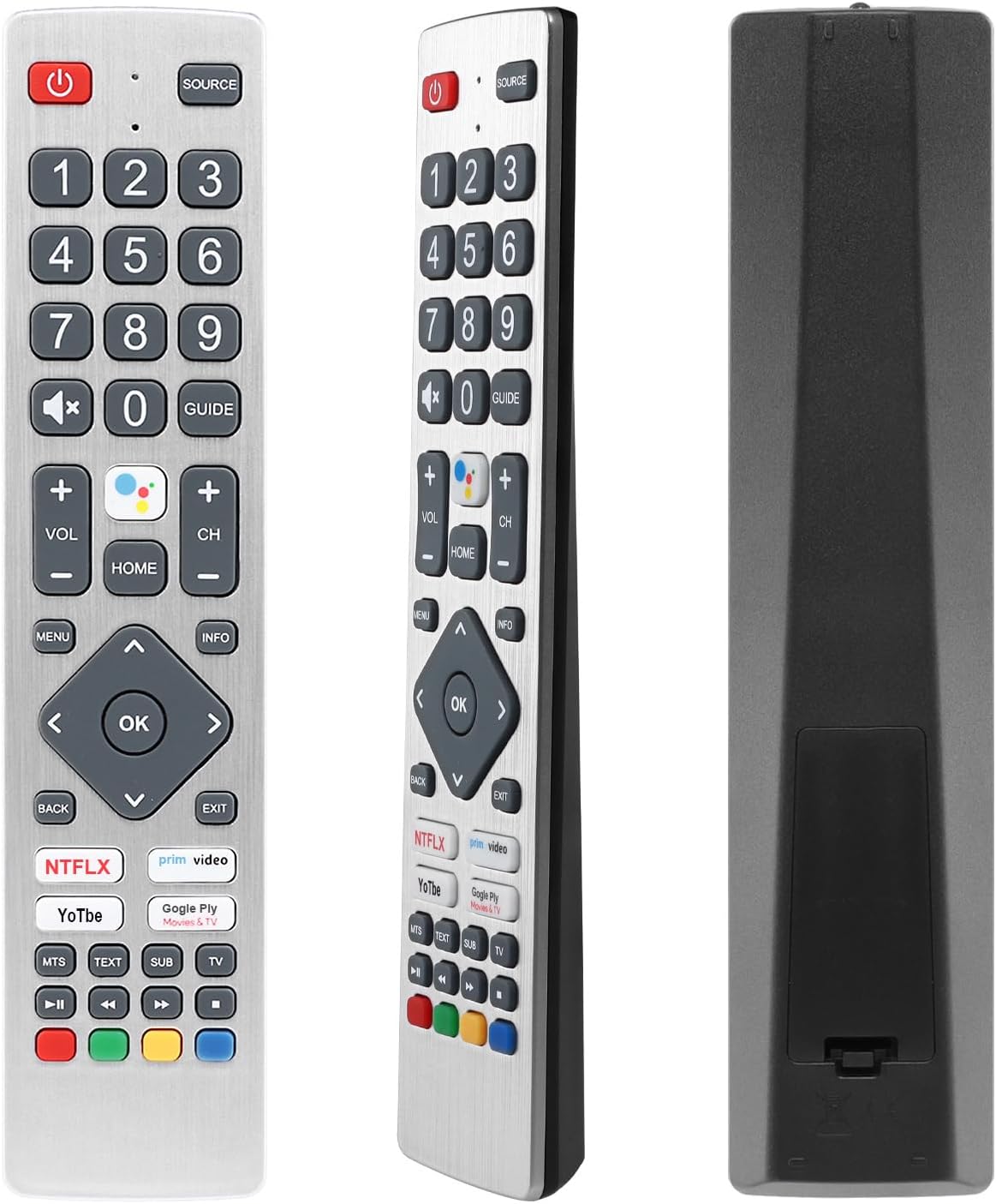 New Infrared Remote Control Replacement for Sharp Smart TVs, Compatible with 24BI2EA 24BI6EA 32BI2EA 32BI5EA 32BI6EA 40BI2EA 40BI5EA 40BL2EA (NO Voice Function)