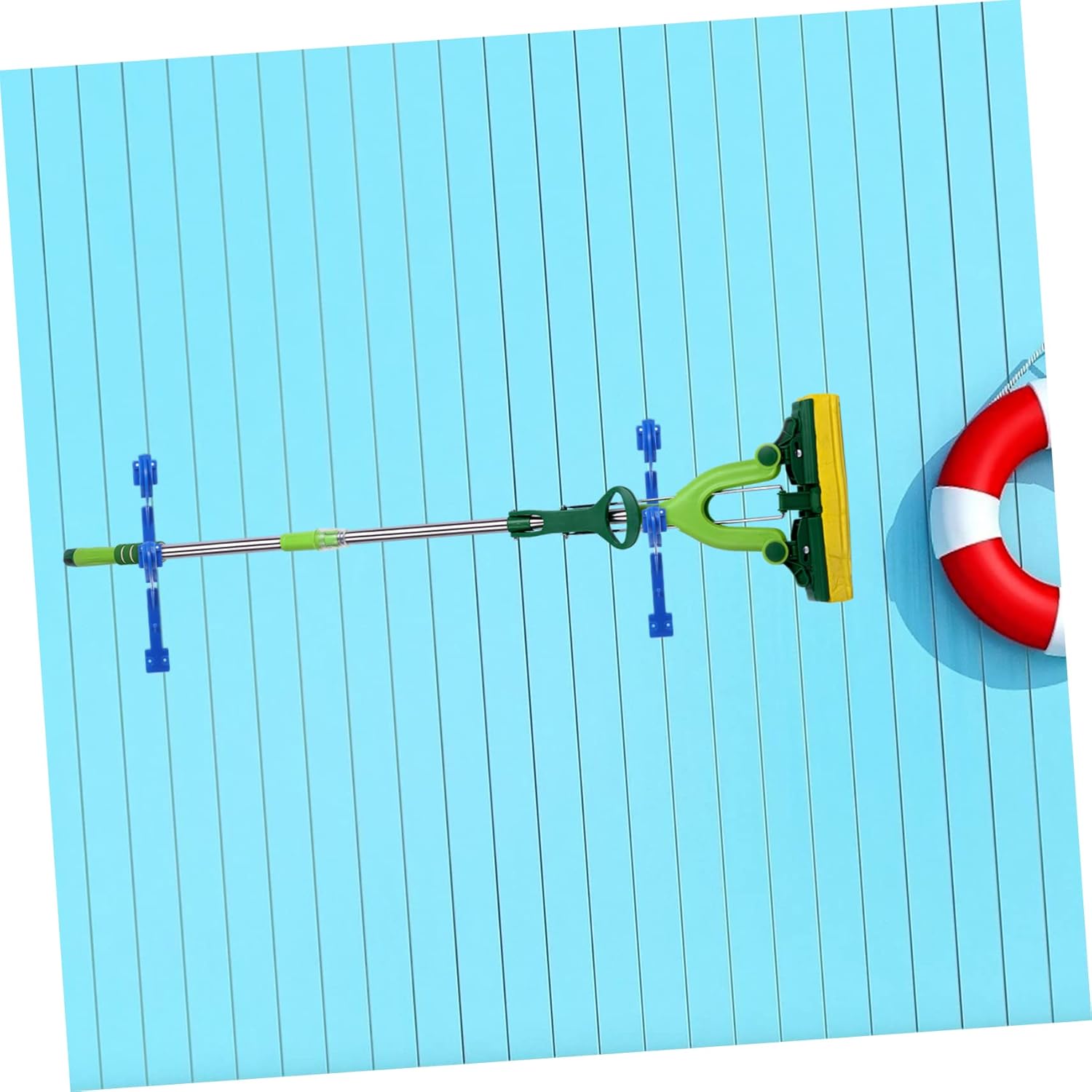 VOSAREA 12pcs Poolside Cleaning Rods Versatile Storage for Swimming Pool Accessories and Garden Tools Easy to Install Screws for Leaf Rakes and Vacuum Hoses