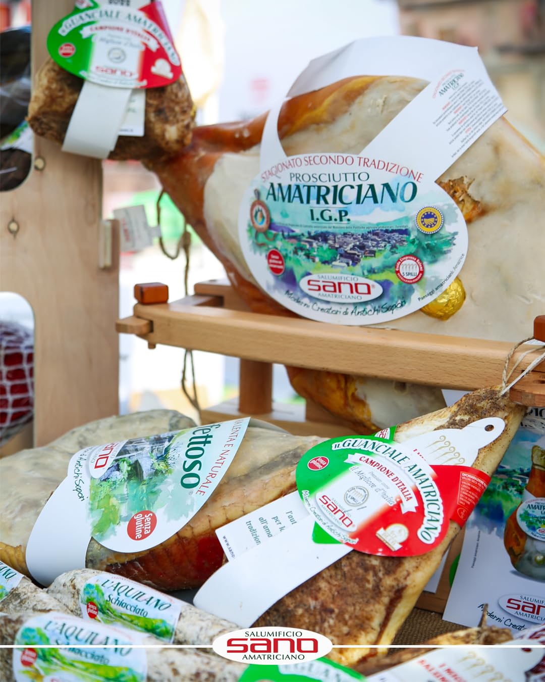 Guanciale Amatriciano intero, Premiato Migliore D'Italia “cinque spilli” I.G.P. Salumificio Sa.No di Amatrice (1000, Grammi) - 4