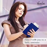3 Pack Carnets de notes Journaux en vrac avec 3 Stylos noirs, Feela A5 Cahier rigide Classic Lined Journal Set avec porte-stylo pour le travail Note de journaling d'affaires, 120 GSM, 5.1.1x8.3., Marine