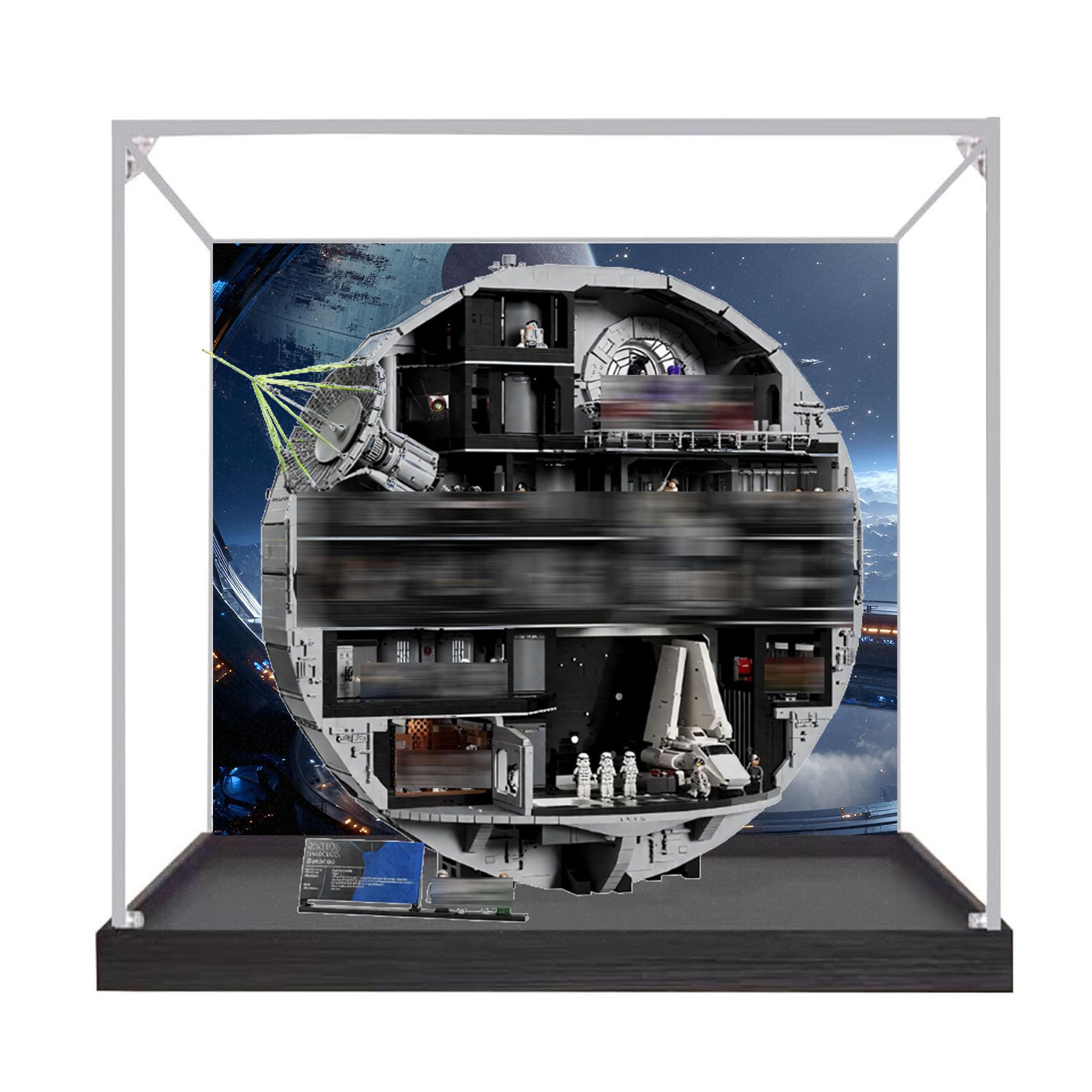 Acrylic Display Case for Lego 75419 Death Star Legion Trooper Pack, Dustproof Box, Storage Box, Transparent Box, Display Box Compatible with 75419 (Box Only)