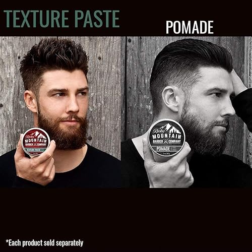 Miniatura 5 de Rocky Mountain Barber Company Pasta de cabello para hombres – Pasta de peinado con fijación flexible ligera y firme para todos los estilos de