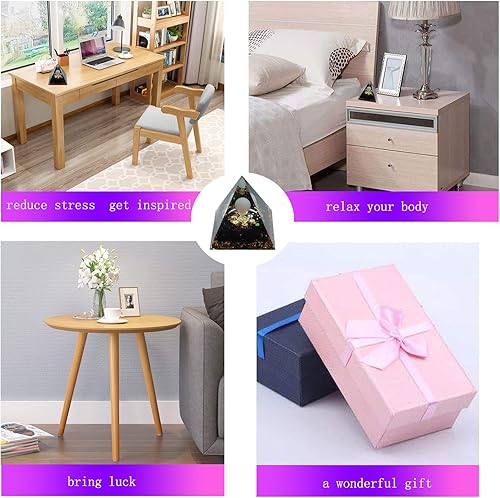 Miniatura 4 de Chrikidor pirámide de orgones generador de pirámide de energía de cristal orgonita pirámides de equilibrio para protección meditación terapia de