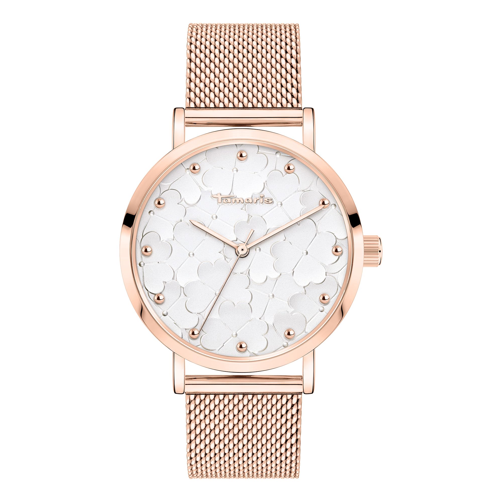 Tamaris TT-0180-MQ Women's Analogue Quartz Watch with Stainless Steel Strap, Rose Gold